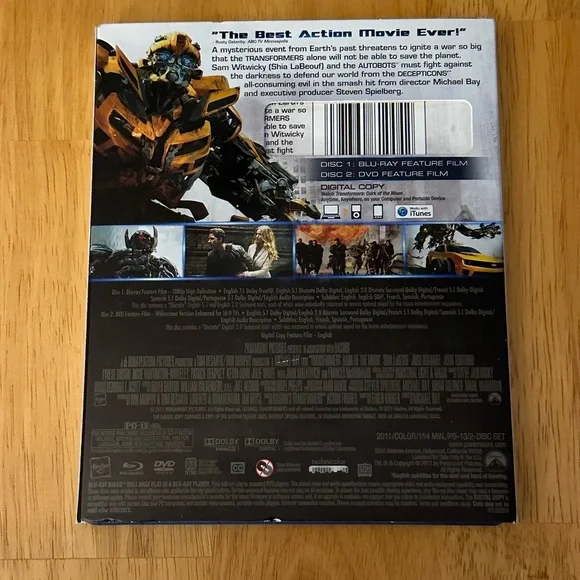 Transformers Dark of the Moon Blue-Ray + DVD + Digital Copy - Picture 2 of 4